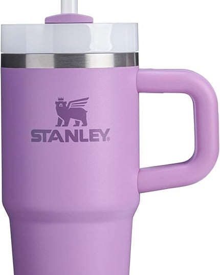STANLEY Quencher H2.0 Tumbler with Handle and Straw 14 oz | Flowstate 3-Position Lid | Cup Holder Compatible for Travel | Insulated Stainless Steel Cup | BPA-Free | Lilac