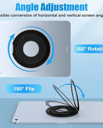 Universal Tablet Mount Holder Stand for iPad - 360° Rotating Tablet Ring Holder Handle Bracket Mount Hand Grip for iPad, Pro, Air, Mini, Galaxy Tab, Fire, Kindle, E-Book Compatible to MagSafe Stand