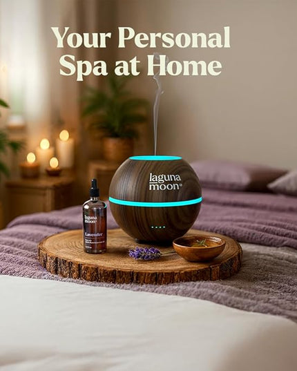 Lagunamoon Lavender Essential Oil - Pure Essential Oils for Diffusers, Humidifiers, Aromatherapy, Cars, Yoga, Home Essentials - Relaxing Fragrance Scents for Fresheners and Candle Making (150ml)