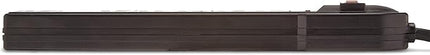 Amazon Basics 6-Outlet Surge Protector Power Strip with 200J Protection, Circuit Breaker, 2ft Extension Cord, Black, 2-Pack