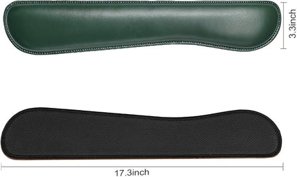 RICHEN Ergonomic PU Leather Keyboard Wrist Rest and Mouse Pad with Wrist Support, Memory Foam Set for Computer/Laptop,Gaming and Office, Comfortable for Easy Typing & Pain Relief (Dark Green)