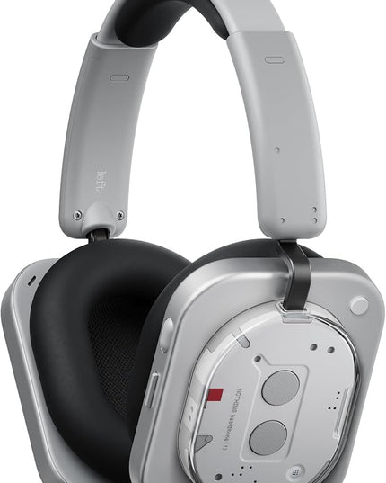 Nothing Headphone (1) Hybrid Active Noise Cancelling Headphones, Wireless Over-Ear Headphones with 6 Mics, 80Hrs Playtime, Hi-Res Audio, KEF-Tuned, Spatial Sound, Comfort Fit & Fast Charging White