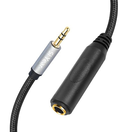 SiYear 1/4" to 3.5mm Headphone Extension Cable - 6.35mm Quarter inch to1/8 Fmale Stereo Jack Audio Adapter for Amplifiers, Speaker, Guitar Amp,Home Theater, Mixing Console (0.3m/2PACK)