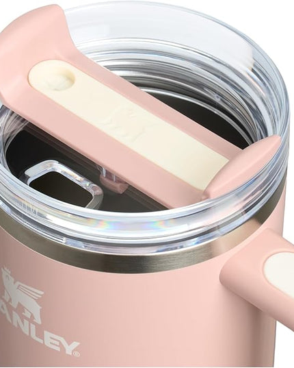 STANLEY Quencher H2.0 Tumbler with Handle and Straw 40 oz | Flowstate 3-Position Lid | Cup Holder Compatible for Travel | Insulated Stainless Steel Cup | BPA-Free | Peach Whip Gloss