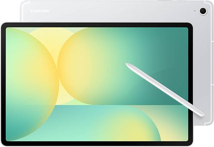 SAMSUNG Galaxy Tab S10 FE+ 13.1” 128GB WiFi Android Tablet + Book Cover Keyboard Slim, Long Battery Life, Powerful Processor, S Pen, US Version, 2025, 2 Yr Manufacturer Warranty, Silver