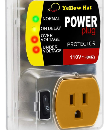 Surge Protector,Voltage Protector for Home Appliance, Voltage Brownout Outlet 110V 15A 2200 Watts Black