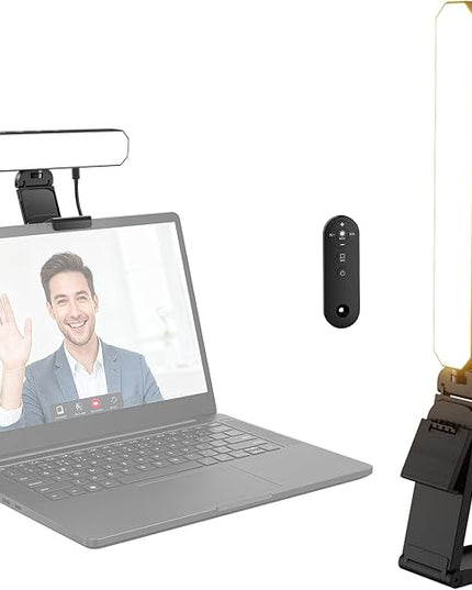 NEEWER Basics 6W Monitor Light Bar with Stand/Remote/Touch Control, Bi Color Dimmable LED Lamp for Home Office Desk Video Conference Lighting Computer Laptop Webcam Zoom Gaming Streaming Reading, L10