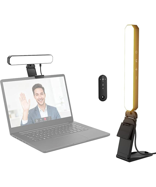 NEEWER Basics 6W Monitor Light Bar with Stand/Remote/Touch Control, Bi Color Dimmable LED Lamp for Home Office Desk Video Conference Lighting Computer Laptop Webcam Zoom Gaming Streaming Reading, L10