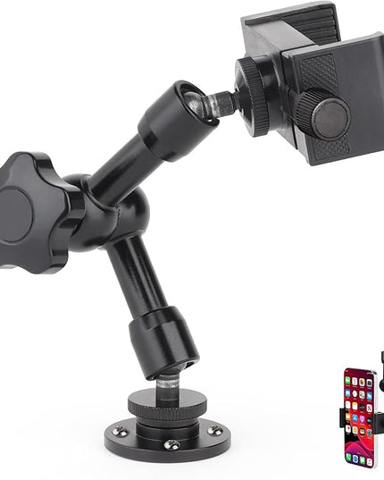 Mippko Drill Base Truck Phone Stand for 3.5~7.5 inches iPhone/HTC/LG/Nexus/Huawei/Smart Phones, Fit for Truck, Car,Van, Vehicles, 360°Adjustable Aluminum Alloy Mount