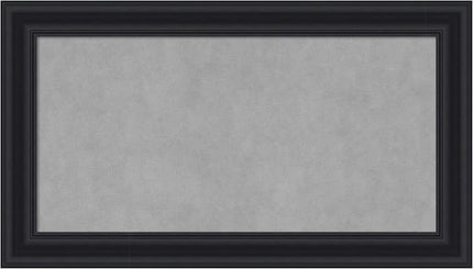 Amanti Art Black Framed Magnetic Board 16x28 Small Vision Board for use with Magnets, 100% Metal Sheet to Display Items as Office Decor or for Home Organization in mudroom, Kitchen or Kids Room