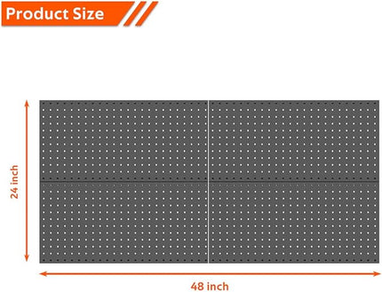 Ultrawall 4 Pcs Metal Pegboard Wall Panels, Peg Boards for Garage Tool Storage