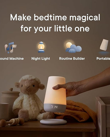 Hatch Rest+ Baby & Kids Sound Machine | 2nd Gen | Child’s Night Light, Alarm Clock, Toddler Sleep Trainer, Time-to-Rise, White Noise, Bedtime Stories, Portable, Backup Battery (with Charging Base)