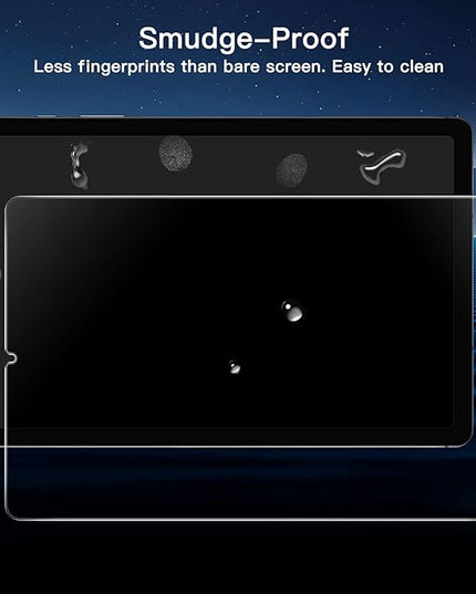 JETech Screen Protector for Samsung Galaxy Tab S6 Lite (10.4 Inch, 2024/2022/2020 Model) with Easy Installation Frame, 9H Tempered Glass Film, HD Clear, 2-Pack