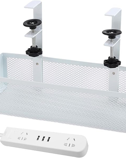 Under Desk Cable Tray,Space Saving Cord Organizer,Under The Desk Cable Management - for Family Friends Students Adults Men Women Home Indoor Office Study Kitchen