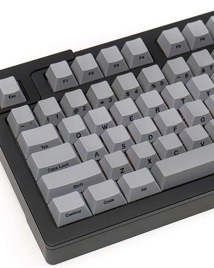 mintcaps PBT Gray Keycaps Cherry Profile DYE-Sub Custom Minimalist Key Caps for 60% 65% 75% 80% Cherry Gateron MX Switches Mechanical Keyboards (107Keys Keycaps)
