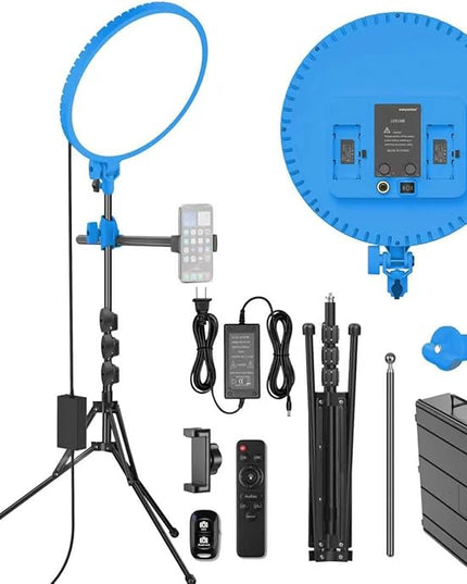Large Ring Light with 72" Tripod Stand, (Maya Blue, 13)