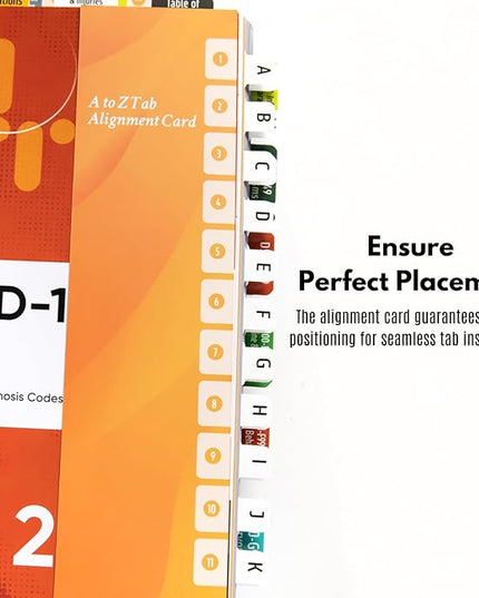 Index Tabs for ICD-10-CM 2025 Expert Codebook - Easy Navigation for Medical Coding Books (for AAPC Version)