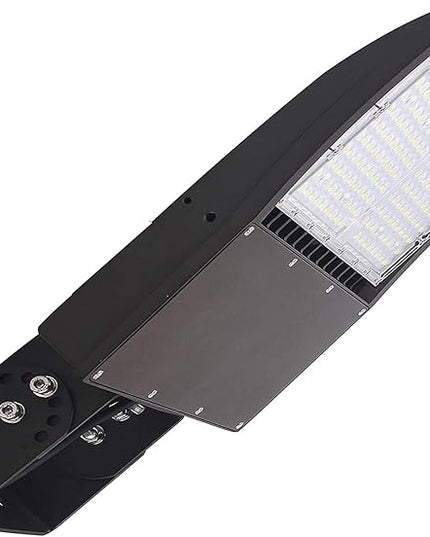 150W LED Parking Lot Lights, Outdoor Dimmable LED Flood Lights, 20KV Surge Protector, 450W MH Equiv, Yoke/Wall/Flood Mount LED Shoebox Lights DLC UL 5000K 100-277V