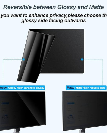 JEAPKA [2-Pack] 20 Inch Privacy Screen for Monitor Computer Screen Privacy Filter for 16:9 Widescreen Monitor Desktop PC Monitor Privacy Film Monitor Privacy Shield and Anti-Glare Protector