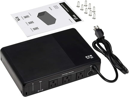 Tripp Lite 350VA UPS Desktop Battery Backup and Surge Protector, 210W, 3 Outlets, Home & Office UPS, Small Form Factor, Wall Mounting Option, 5ft Cord, 3-Year Warranty (BC350R)