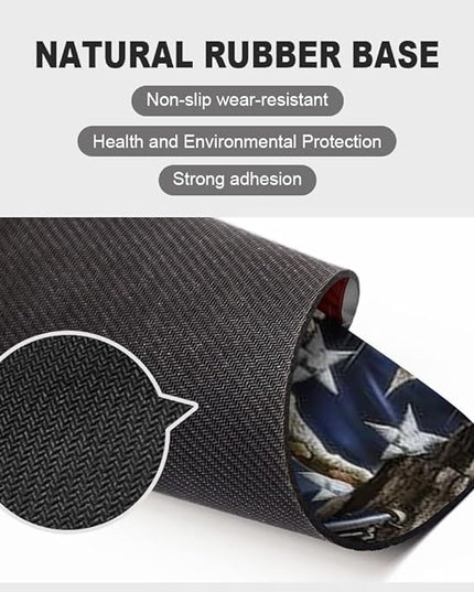 American Flag Eagle rip Oak camo Square Mouse pad, Texture, Waterproof, Anti Slip Rubber Base, Computer Mouse pad, Laptop Mouse pad