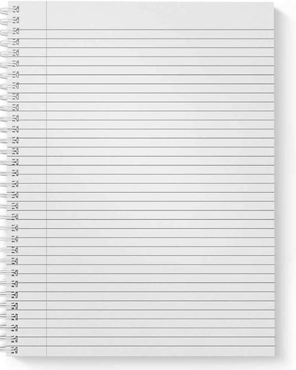Gotcha Covered Notebooks Softcover She Will Not Fall 8.5" x 11" Religious Spiral Notebook/Journal, 120 College Ruled Pages, Durable Gloss Laminated Cover, White Wire-o Spiral. Made in the USA
