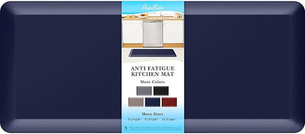 StepRite 4/5 Inch Thick Kitchen Mat Anti Fatigue Mat Kitchen Rugs Kitchen Decor Non-Slip, Stain & Water Resistant, Kitchen Mats Desk Mat for Kitchen, Office, Workshop, Blue, 17'' x 39''