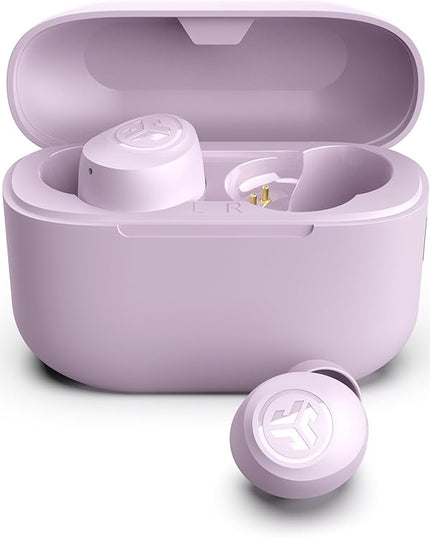 JLab Go Air Pop+ True Wireless Earbuds, in Ear Headphones, Bluetooth Earphones, 35H Playtime Ear Buds, Bluetooth Earbuds with Microphone, USB-C Charging Case, Dual Connect, EQ3 Sound, Lilac