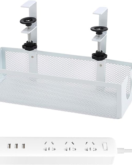 Under Desk Cable Tray,Space Saving Cord Organizer,Under The Desk Cable Management - for Family Friends Students Adults Men Women Home Indoor Office Study Kitchen