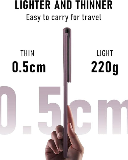 Allinside 13 Inch Laptop Sleeve Case for MacBook Air 13 2018-2025/MacBook Pro 13 2016-2022/Macbook Pro 14 2021-2024, Waterproof Matte PU Leather Horizontal Envelope Protective Case Cover, Purple