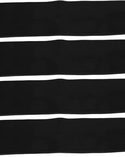 4Pcs Cable Management Sleeve Cord Organizer with Zipper, Neoprene Wire Sleeve Cover for Power Cords and TV Cables, Anti - Bite Protective Wrap with 10 Ties, 19
