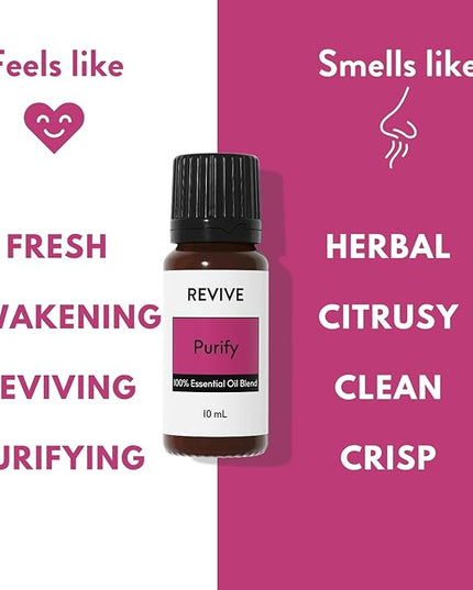 Purify Essential Oil Blend 30 mL by Revive Essential Oils - 100% Pure Therapeutic Grade, for Diffuser, Humidifier, Massage, Aromatherapy, Skin & Hair Care