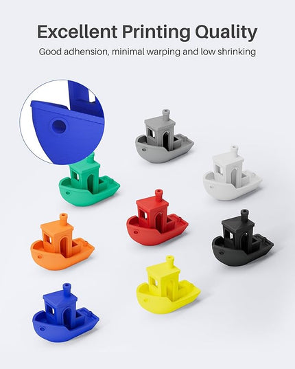 ELEGOO PLA Filament 1.75mm True Red 1KG, 3D Printer Filament Dimensional Accuracy +/- 0.02mm, 1kg Spool(2.2lbs) Fit Most FDM 3D Printers