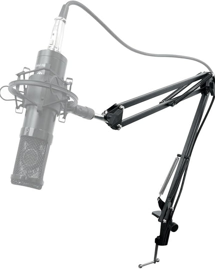 Rockville Microphone Boom Arm Studio Podcast USB Mic Stand+Desk Clamp (30")