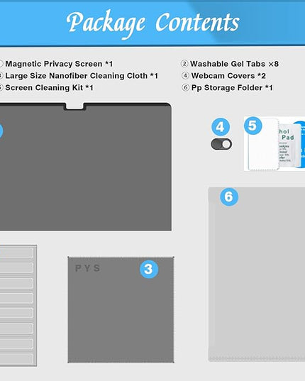 PYS Magnetic Privacy Screen for MacBook Air 15.3 Inch (2025/2024/2023, M4, M3, M2 Chip) - Removable Anti-Glare Protector with Camera Cover Slide, Anti-Blue Light Filter for Mac Air 15.3" Laptop