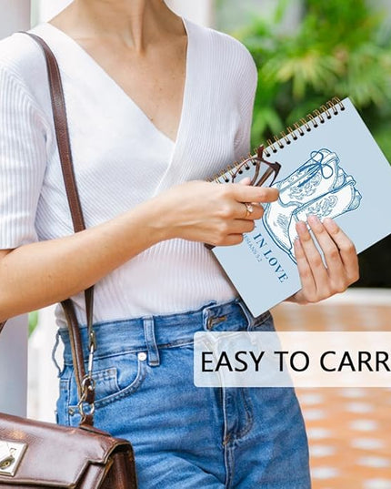dvhdajed Western Cowgirl Spiral Notebook, Walk in Love Cowgirl Journal Notebooks, Western Preppy Spiral Journal for Girls Women, Cowgirls Office School Supplies Gifts, 5.5x8.3 In