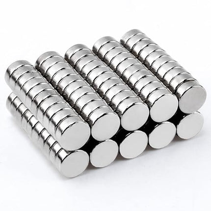 MIN CI 100 Pcs Super Strong Neodymium Disc Magnets, 8 x 3mm Small Magnets Heavy Duty, Mini Round Rare Earth Magnet s, for Locker Industrial Dry Erase Board Whiteboard Fridge Crafts