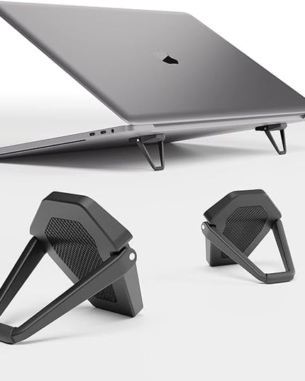 Laptop Stand for Desk, Portable Anti-Slip Keyboard Riser, Zinc Alloy Keyboard Stands, Computer Stand Compatible with MacBook Air/Pro, 10-15.6 Inches Laptops and Keyboards (Black)