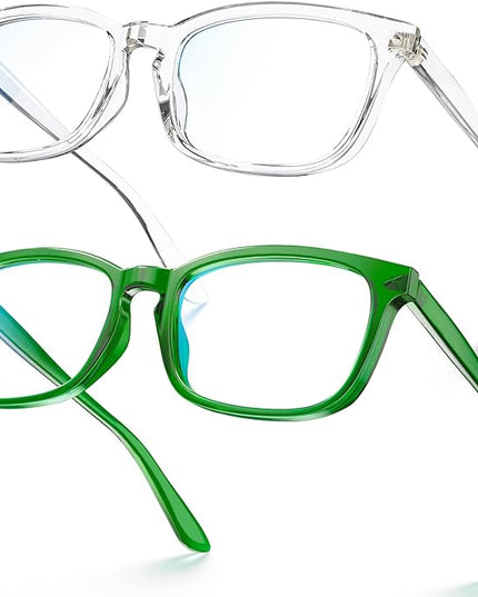 VISOONE Blue Light Blocking Glasses Square with Anti Computer Glare for Gaming Women and Men MONTANA