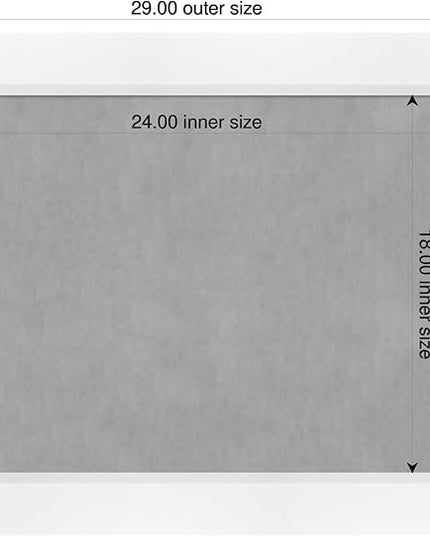 Amanti Art White Framed Magnetic Board 23x29 Medium Vision Board for use with Magnets, 100% Metal Sheet to Display Items as Office Decor or for Home Organization in mudroom, Kitchen or Kids Room
