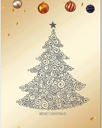 DUGUTUL Premium Festive Christmas Stationery Set Spread Holiday Joy, 48 Sheets, 8.5 x 11 Inches, 100gsm, Perfect for Personalized Gifts and Add Holiday Magic to Your Messages (G)