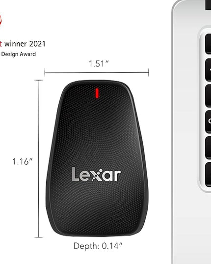 Lexar Professional CFexpress Type B USB 3.2 Gen 2x2 Reader, Up to 1700MB/s Read, Designed for CFexpress Type B Cards (LRW550U-RNBNU)