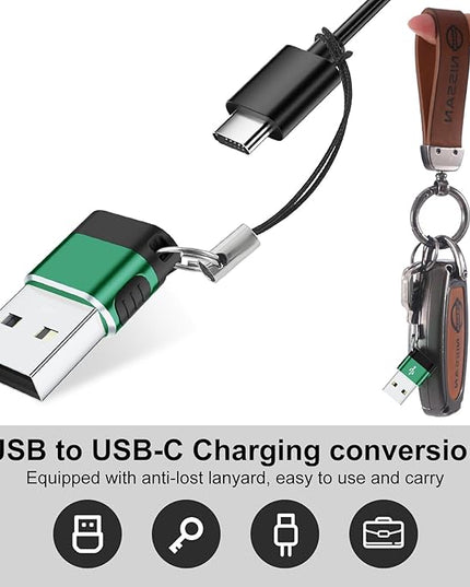 USB A to USB C Adapter 6 Pack,USBA Type C Adapter,C Female to A Male Data Charging Converter Adaptor for iPhone 16 15 14,MacBook,Laptop,PC,Tablet(Grey)