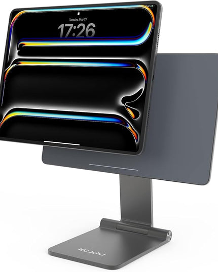 KU XIU Foldable Magnetic Stand for iPad Pro 13 M4/M5, Aluminum Alloy 360° Adjustable Tablet Holder Mount, Portable Desktop Stand for Working and Drawing for iPad Pro 13 M4/M5