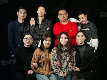 Kate 5ft×7ft Solid Black Backdrop Portrait Background for Photography Studio