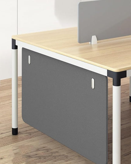 Under Desk Privacy Panel Divider No Drilling, Soundproof Modesty Panel for Office Desks Standing Workstation, Desk Privacy Divider Skirt Partition for Hidden Cables(Dark Gray,120x60cm/47.2x23.6in)