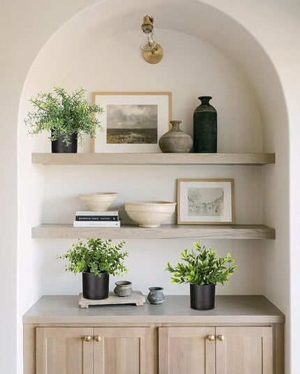 3 Pack Small Fake Plants for Shelf Decor Accents with Plastic Pot Artificial Potted Plants for Rustic Farmhouse Decor Faux Plants Indoor Fake Potted Plants Artificial for Home Office Bookshelf Decor