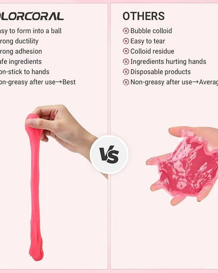ColorCoral Universal Cleaning Gel Keyboard Dust Cleaner for Office Electronics Product,Cleaning Putty for Car Detailing Laptop Dusting Kit Computer Dust Remover,Computer Cleaning Accessories,Rose Pink