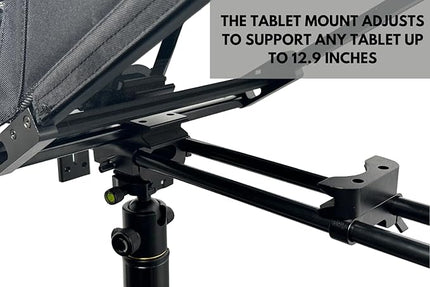Glide Gear TMP 750 Teleprompter – All Camera & Smartphones, Tablets – 17" Glass, Hard Case, No Assembly