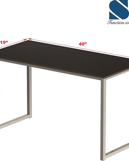 SHW Mission 40-Inch Home Office Computer Desk, Walnut